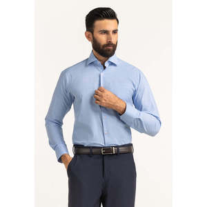 Camisas de Vestir Modernas 100% Algodón FS-CHK25-250 Antiarrugas Popelina Floral Cuello Mao Casual Elegante Corte Ajustado ODM - Product Image 4