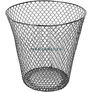 Superior Quality Round <b>Black</b> Color Garbage Waste <b>Bin</b> Creative Designer Solid Iron Kitchen Waste and Trash <b>Bin</b> For Household Use - Product Image 1