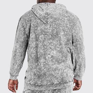 Survêtement vintage en coton 100% de haute qualité, lavage à l'acide, logo personnalisé, sweat-shirt respirant, survêtement d'hiver lavé à l'acide, personnalisé - Product Image 4