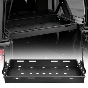 Portaequipajes Trasero para Maletero, para <span class=keywords><strong>Jeep</strong></span> Wrangler JLU <span class=keywords><strong>Sky</strong></span> One-Touch Power Top 2018-2024, Bandeja de Almacenamiento Interior para Equipaje - Product Image 1