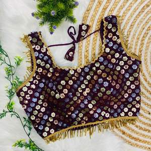 Aspecto elegante Colección Premium Increíble Color Pesado Georgette Secuencia Trabajo Blusa Mujer Moda Fabricante - Product Image 3