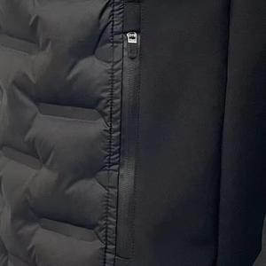 เสื้อแจ็คเก็ตพัฟเฟอร์ผู้ชายสำหรับฤดูหนาว ระบายอากาศได้ดี แห้งเร็ว มีโลโก้ด้านหน้า กันลม เหมาะสำหรับใส่ลำลองกลางแจ้ง - Product Image 5