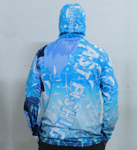 Camiseta de Pesca con Protección Solar UPF50 UV 2025, Capucha con Estampado por Sublimación Personalizado, 100% Poliéster, Secado Rápido, Transpirable, para Hombre - Product Image 2