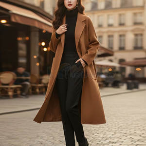 Dernier design de manteau long pour femmes, manteau long de haute qualité pour femmes en vente en ligne, prix de vente le plus bas, manteau long pour femmes - Product Image 4