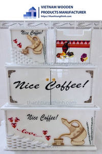 El Mejor Producto, juegos de café duraderos, EthiopianTable para cajas de almacenamiento decorativas de Vietnam para mayoristas - Product Image 3