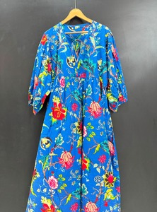 เดรสมิดิมีพู่พิมพ์ลายลำลองสำหรับฤดูร้อนผ้าฝ้าย100% สำหรับการช้อปปิ้งในวิทยาลัยและวันสบายๆจากอินเดีย - Product Image 2