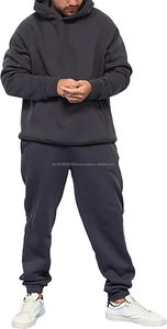 Chándal de Algodón Personalizado de 400 g/m² para Hombre, Sudadera con Capucha y Cremallera, Pantalones con Logotipo Bordado, Verde Oliva, Beige, Estilo Deportivo Urbano - Product Image 6