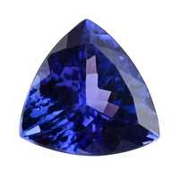 Saphir synthétique de qualité AA+ fait main, traité thermiquement, bleu haute précision, taille triligne, 2 carats, pierre précieuse en vrac, certifié tiers