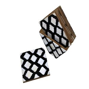 Posavasos de té con incrustaciones de madreperla Premium para servir bebidas elegantes y protección de mesa disponibles al mejor precio - Product Image 1