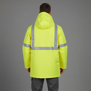 Chaqueta de Seguridad Reflectante Personalizada para Hombre, 100% Poliéster, con Logotipo Personalizado, Cremallera, ANSI Clase 2, LED Intermitente, Impermeable - Product Image 6