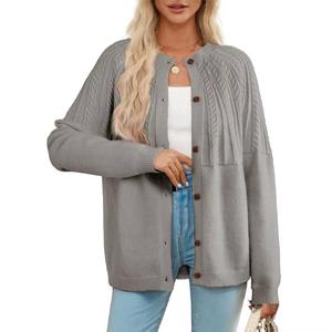 Vente en gros à bas prix pulls cardigan pour femmes dernier style chandails cardigan pour femmes de marque privée - Product Image 1