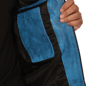2024 Oem Service <b>Leather</b> <b>Jackets</b> <b>Men</b> Black Color <b>Men</b> <b>Leather</b> <b>Jacket</b> Full Sleeve Product <b>Leather</b> <b>Jacket</b> for <b>Men</b> - Product Image 6