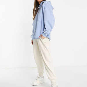 OEM femmes Hoodies 450GSM pull-over surdimensionné plaine polaire coton personnalisé Hoodie usine vente en gros - Product Image 6