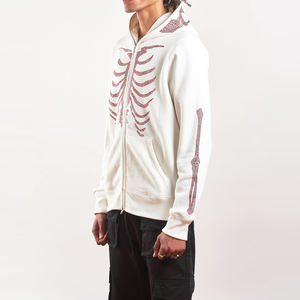 Meilleure vente de sweat à capuche zippé pour hommes, conception unique, tissu en coton éponge doux, nouveauté, haut chaud pour l'hiver, teint uni, nouvelle impression - Product Image 2