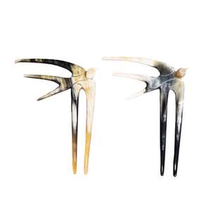 Herramienta de peinado de cuerno de búfalo Natural ecológica hecha a mano más vendida para mujeres accesorios de salón de belleza profesional - Product Image 3