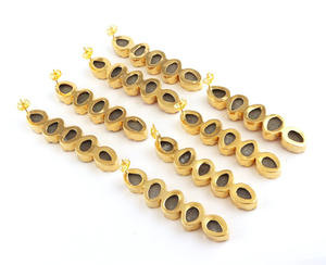 Pendiente de azúcar Natural con piedras colgantes, pendientes largos de varias piedras, joyería asequible, venta al por mayor - Product Image 4