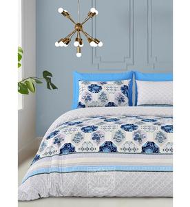 Luxury <b>King</b> <b>Size</b> Flat Sheet 2 Animal-Print <b>Pillow</b> Cases Pure Cotton Polyester Durable Wrinkle Resistant Bed Sheet Set for Home - Product Image 1