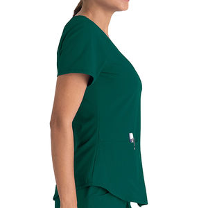 ชุดเครื่องแบบโรงพยาบาลคอตั้งแขนสั้นชุดเครื่องแบบขัด2025 - Product Image 5