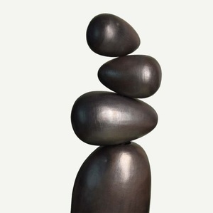 Escultura de Metal con acabado dorado de alta calidad, Base de mármol blanco, Decoración de mesa, diseño moderno, estatua de pensador sentado de aluminio - Product Image 5