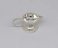 Forme ronde argent Diya lampe à huile thé lumière titulaire maison et bureau décoration intérieure Diwali décor pendaison de crémaillère cadeau de mariage