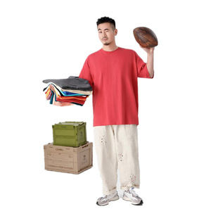 เสื้อยืดคอกลมสำหรับผู้ชายเสื้อยืดสำหรับผู้ชายเสื้อยืดพิมพ์ลายหนา260g โลโก้ออกแบบได้ตามต้องการ - Product Image 5