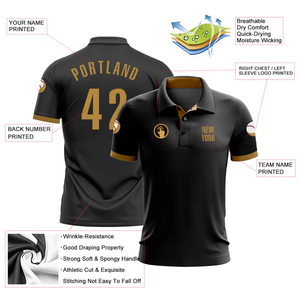 Polo de golf transpirable para hombre al por mayor con opciones de impresión de bordado de patrón sólido para entusiastas del aire libre - Product Image 3