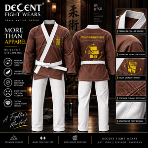 ชุดยูโดบราซิลเลี่ยนยิวยิตสู (BJJ Gi) ผ้าฝ้ายเนื้อมุก ทออย่างทนทาน ทรงหลวม สวมใส่สบาย ขายดีที่สุด คุณภาพเยี่ยม รับผลิตแบบ OEM ODM - Product Image 2