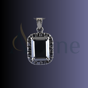 Collar con colgante de daga de acero sólido para mujer, aspecto de Guerrero moderno con cadena de caja - Product Image 1