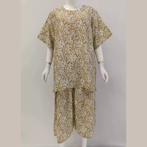 Chemises de nuit brodées de haute qualité pour femmes grandes tailles, longueur genou, ODM, vêtements de nuit d'été pour un usage quotidien - Product Image 3