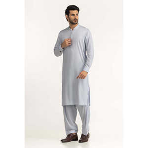 Chemises habillées chromées non cousues, anti-plis, en tissu mélangé, technique de teinture unie - Product Image 4