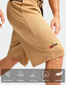 Men's Breathable Mesh Sports <b>Shorts</b> Quick Dry Gym & <b>Basketball</b> Wear with Sublimation Printing Plus Size Summer Feature - Product Image 5