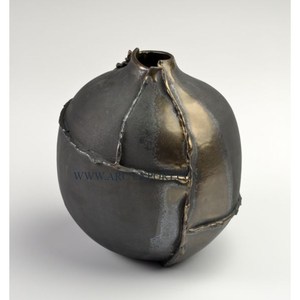 แจกันดอกไม้สีดำขนาดใหญ่อุปกรณ์เสริมสำหรับโต๊ะแจกันดอกไม้สำหรับบ้านและร้านอาหาร - Product Image 2