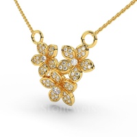 Collier Papillon Stonewels Pink Panache Plaqué Or Diamant Élégance Audacieuse Intemporelle Fusion Rose Vibrante Anniversaire