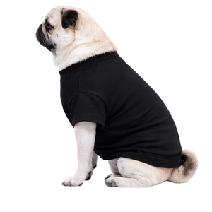 Black <b>Dog</b> T Shirt Solid Color Cotton Pet Tee Breathable Comfortable Everyday <b>Dog</b> Clothing for <b>Small</b> Medium Pets - Product Image 3
