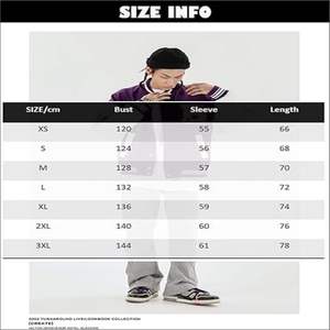 เสื้อแจ็คเก็ตเดนิมสตรีทแวร์สั่งทำขายส่ง แจ็คเก็ตเลตเตอร์แมนไซส์ใหญ่ แจ็คเก็ตวาร์ซิตี้ คอตั้ง กันน้ำ ระบายอากาศได้ดี สำหรับฤดูหนาว ผู้ชาย - Product Image 6