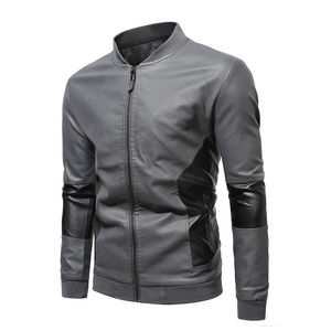 Chaqueta Bomber de cuero con soporte para hombre de invierno 2024, calidad superior, transpirable, sostenible, estilo callejero, venta al por mayor, precio bajo - Product Image 2