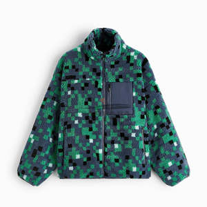 Vente en gros de vestes grande taille pour hommes veste Sherpa en polaire personnalisée veste d'hiver surdimensionnée unisexe à capuche en coton épais veste chaude - Product Image 4