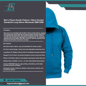 Sudadera con capucha extragrande de punto para hombre, personalizada, cálida, de invierno, antipilling, OEM, venta al por mayor, fabricante de ropa personalizada - Product Image 3