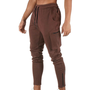 Haute qualité personnalisé décontracté piste hommes polaire doublure cordon jambe large joggers pantalon respirant tricot Polyester pantalons de survêtement - Product Image 3