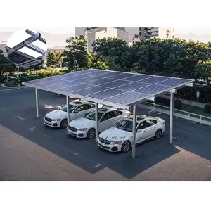 جديد 2024 رداء سيارة مقاوم للماء بألواح قوية يعمل بالطاقة الشمسية رف لركن السيارات مصنوع من الألومنيوم ومزود بألواح الطاقة الشمسية الكهروضوئية رف لركن السيارات