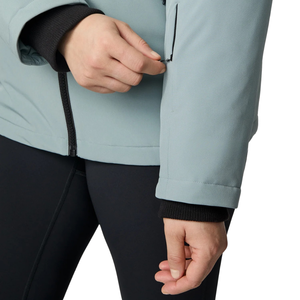 Veste matelassée en softshell grande taille pour femmes, manteau d'hiver chaud et isolé, imperméable, coupe-vent, vêtement d'extérieur léger avec fermeture éclair - Product Image 5