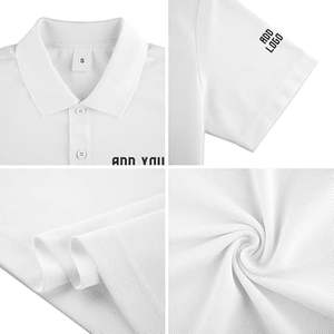 Moda marca Logo bordado Diseño hombres verano manga corta 100% algodón para Polo Golf camiseta al por mayor - Product Image 6