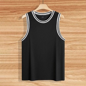 Débardeur de sport pour hommes avec logo personnalisé gilet de course en polyester Fitness Stringer musculation mince entraînement GYM débardeurs - Product Image 5
