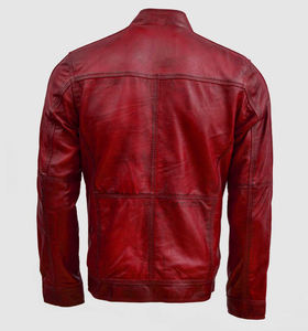 แจ็กเก็ตหนังสำหรับผู้ชายเสื้อแจ็คเก็ตหนังสินค้ามาใหม่ - Product Image 2