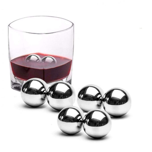 Refroidisseur de vin en acier inoxydable boule de glaçons pour whisky 38mm glaçons dorés accessoires de barre boules de glaçons personnalisées - Product Image 4