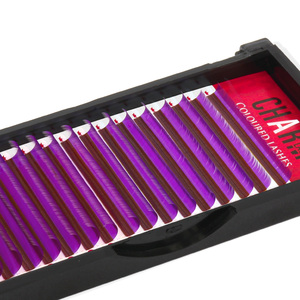 CharmLash cils en gros extensions de cils individuelles étuis à cils emballage personnalisé diverses nuances multicolores confortables - Product Image 4