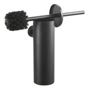Porte-brosse de toilette en acier inoxydable de style moderne avec revêtement de couleur noire pour maison hôtel cuisine utilisation vente chaude accessoire de salle de bain - Product Image 1