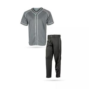 Ropa deportiva de talla grande de alta calidad al por mayor, conjunto de uniforme de béisbol, ropa de equipo transpirable de secado rápido, poliéster 100% - Product Image 3