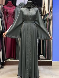 Nueva Abaya Saudí Tradicional Islámica para Mujer, Estilo Dubái 2026, Hermosa, de Poliéster Transpirable, Largo hasta el Tobillo, para Primavera - Product Image 5