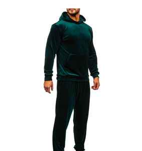 Conjunto de chándal de terciopelo de invierno para hombre, nuevo estilo ecológico con capucha, alto exigente, el mejor Color, tendencia Unisex, chándal de terciopelo para hombre - Product Image 3
